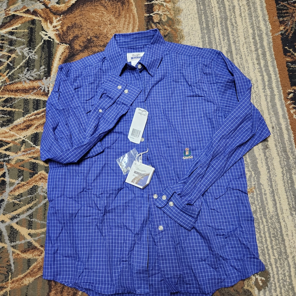 Wrangler Blue Button Down Shirt